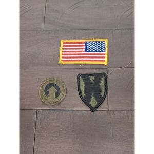 US Flag, Unit, & Shield Patches - Excellent Condition